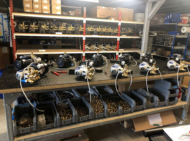 Atelier de montage des pompes de brumisation haute pression