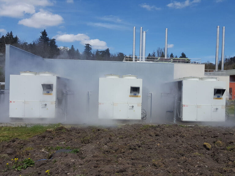 Brumisation de condenseurs industriels en extérieur