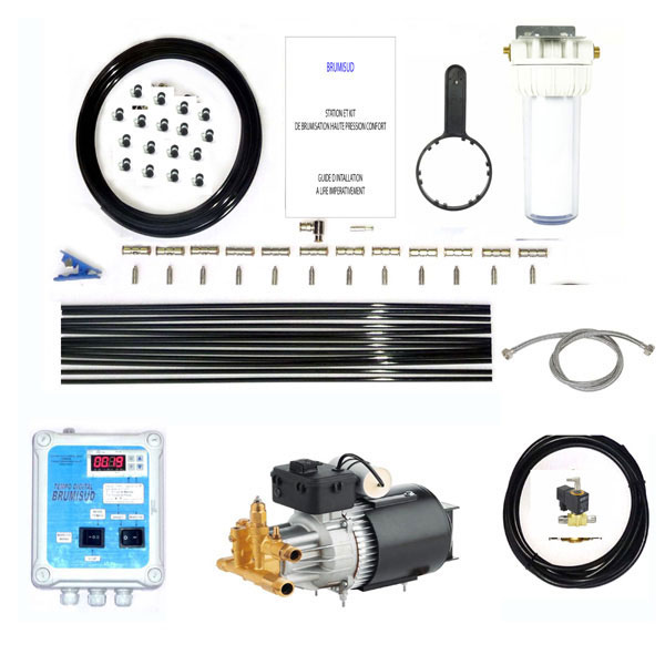 Kit complet de brumisation par rampe de buses