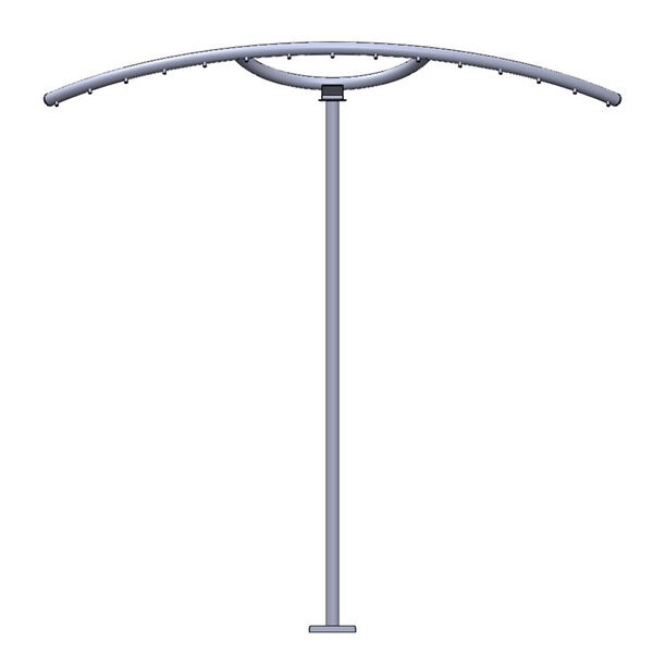 Totem brumisateur en inox 15 buses